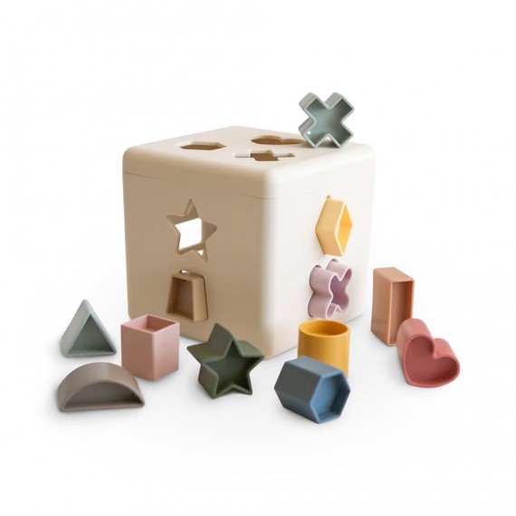 Mushie - Shape Sorting Box