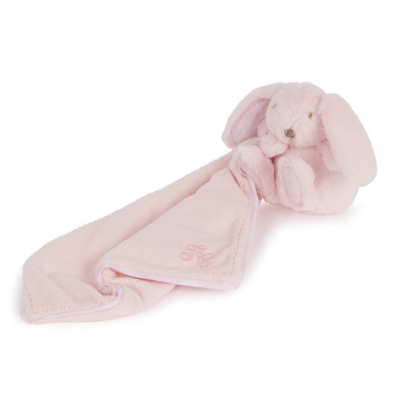 Bonnet bébé fille en jersey pur coton rose dragée avec nœud